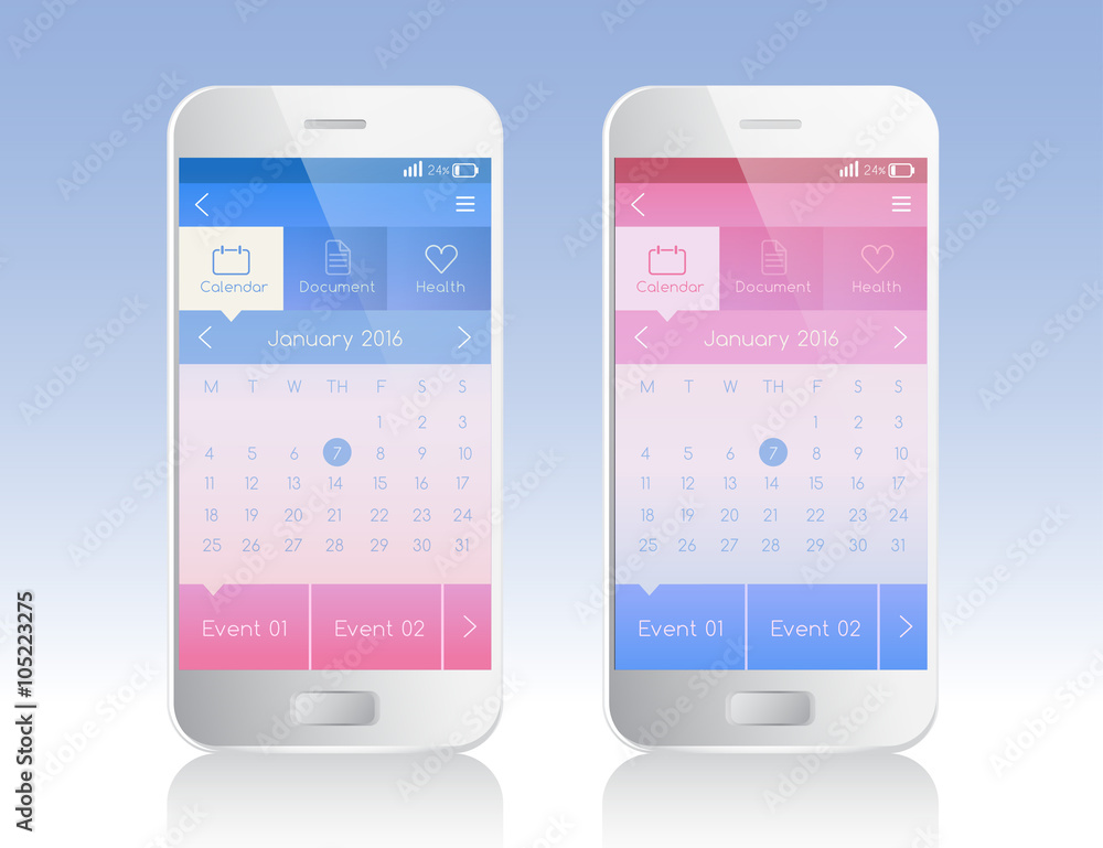 Mobile Application Interface : Vector Illustration Mobile Application Interface : Vector Illustration