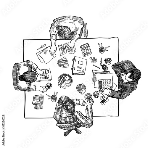 people in the office