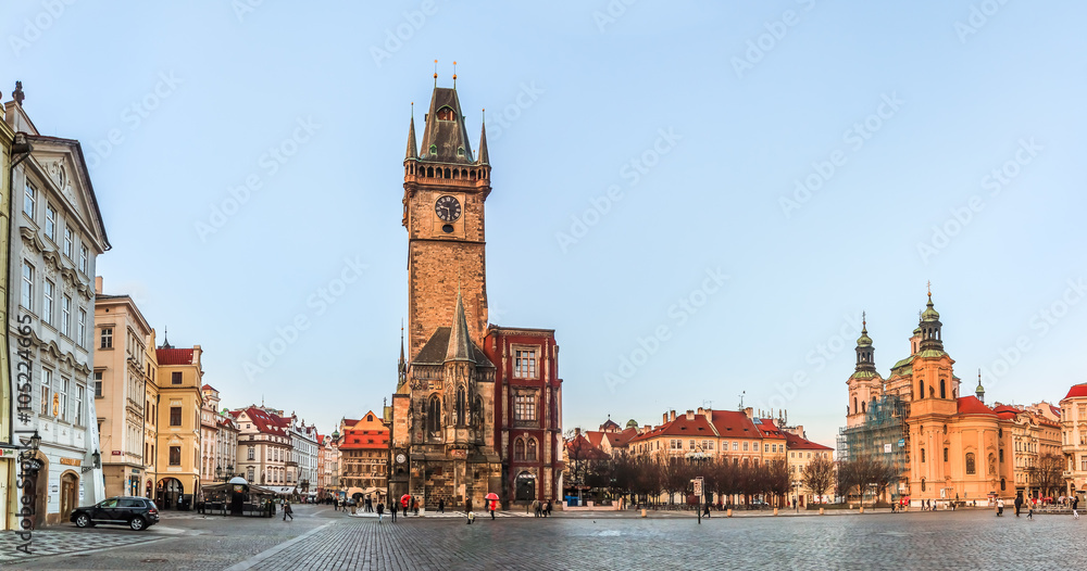 Panorama of the Prague Old Town Square Panorama of the Prague Old Town Square