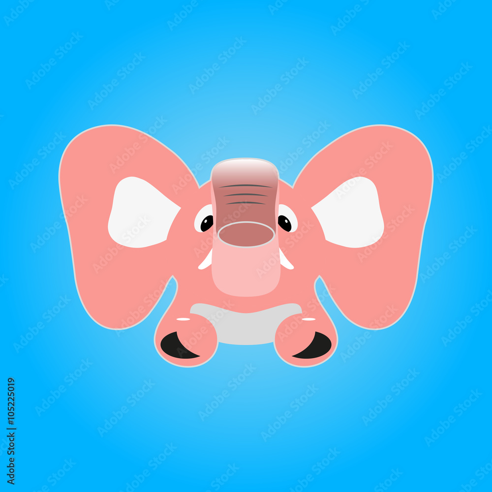 Fototapeta premium Pink elephant