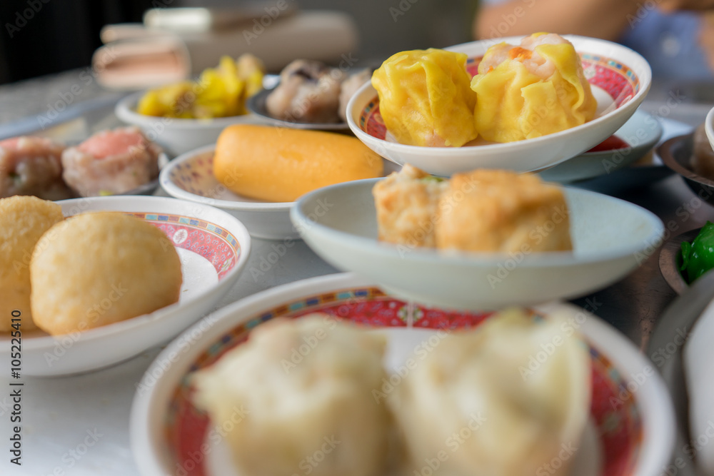 Dimsum as a snack or appetizer breakfast in south Thailand Dimsum as a snack or appetizer breakfast in south Thailand