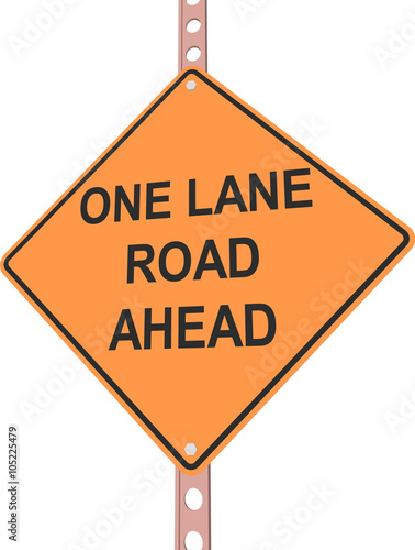 3d illustration of yellow roadsign isolated on white background
