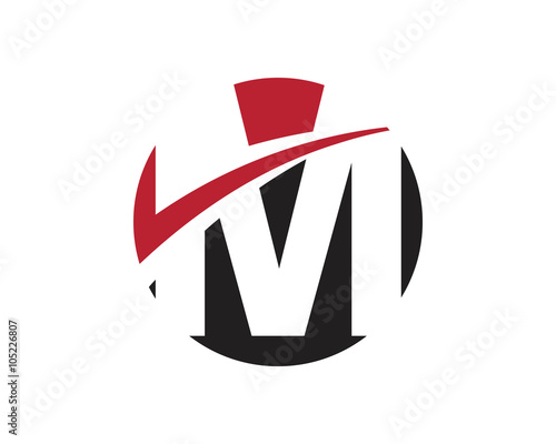 M red letter circle logo