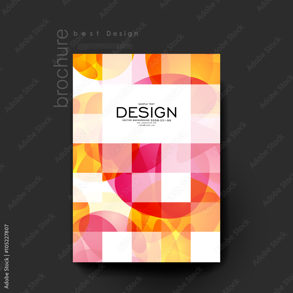 Fototapeta premium abstract background vector brochure template. Flyer Layout