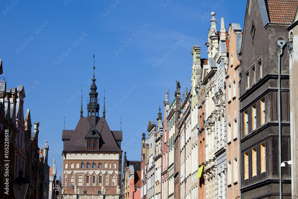 Gdansk Old Town Skyline in Poland