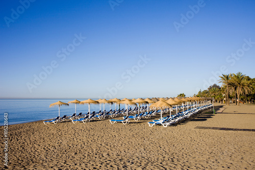 Marbella Beach on Costa del Sol in Spain © Artur Bogacki