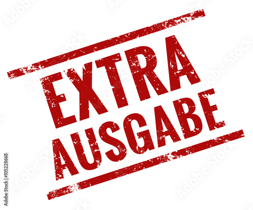 Extra Ausgabe Stempel rot