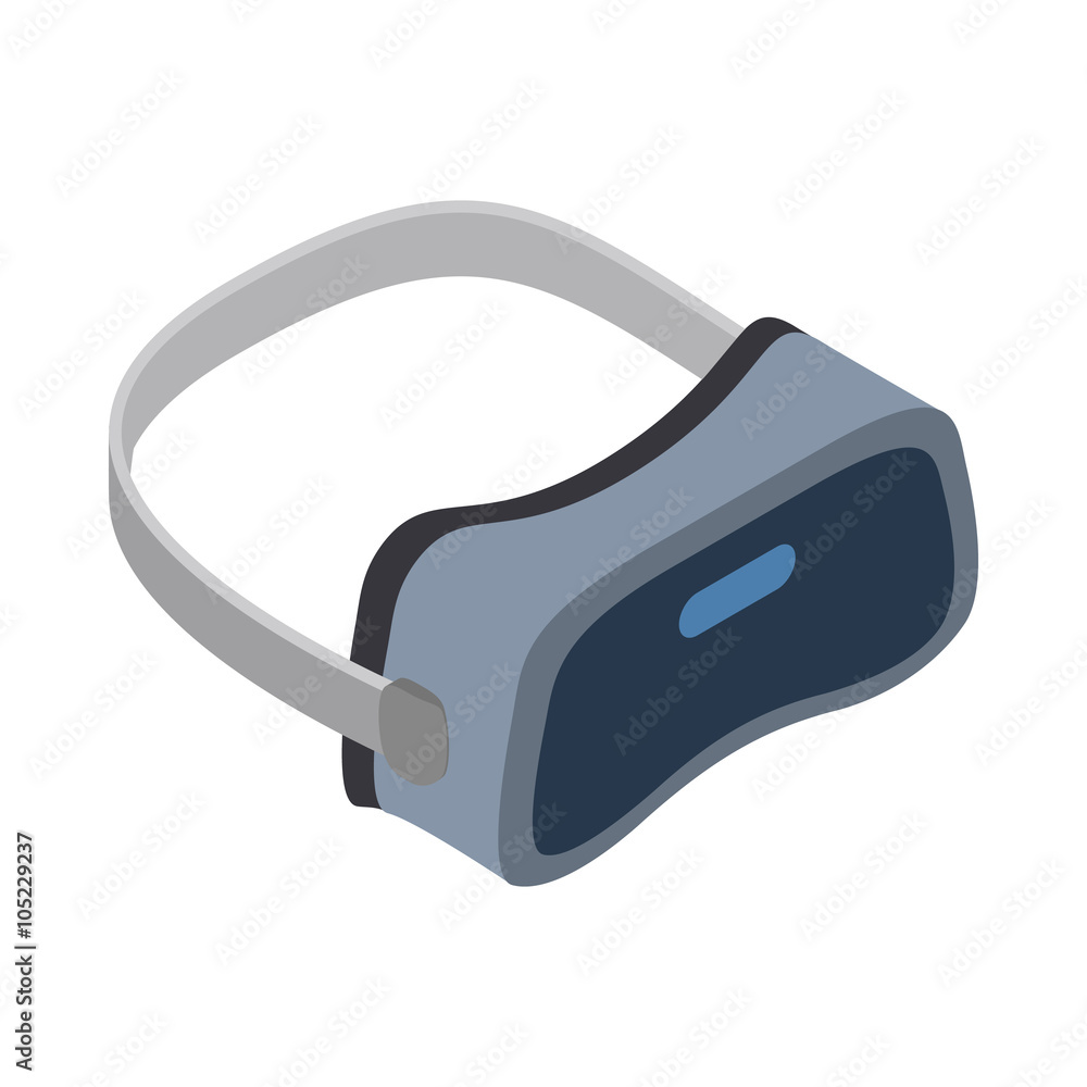 Virtual reality headsets icon, isometric 3d style Virtual reality headsets icon, isometric 3d style