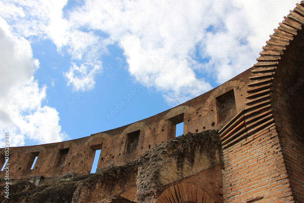 Obraz premium Rome,Italy,Colosseo,Colosseum,sky,clouds.