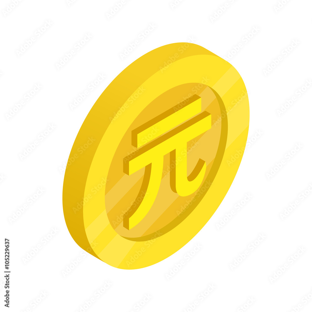 Obraz premium Gold coin with Taiwan dollar sign icon