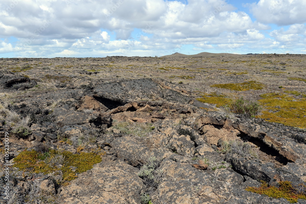Basalt lava in the national Park Pali Aike. Basalt lava in the national Park Pali Aike.