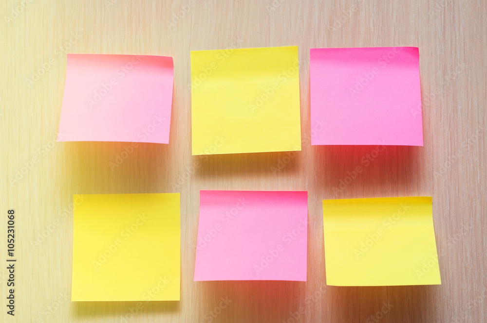 colorful leaves notes pinned on the wall colorful leaves notes pinned on the wall