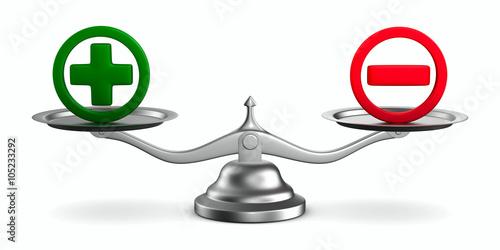 Scales on white background....