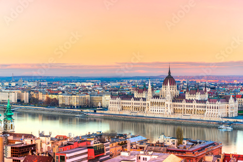 Budapest parliament at sunset, Hungary © Luciano Mortula-LGM