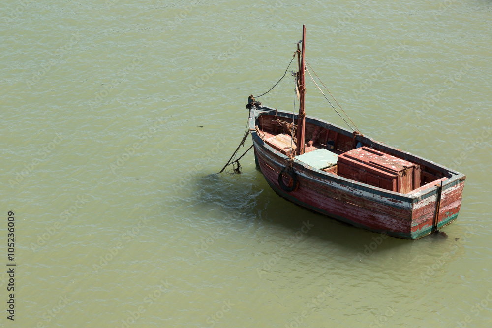 boat in the harbor of El Jadia