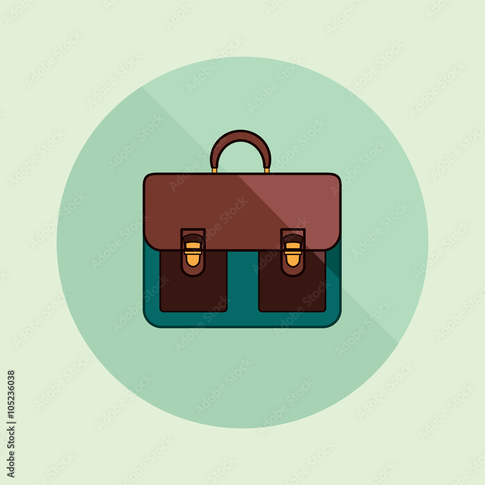 Briefcase icon. Portfolio isolated background. Briefcase flat design. Portfolio vector illustration. Symbol student, businessman. Concept holding, business, finance, job, career, commerce, meeting. Briefcase icon. Portfolio isolated background. Briefcase flat design. Portfolio vector illustration. Symbol student, businessman. Concept holding, business, finance, job, career, commerce, meeting.