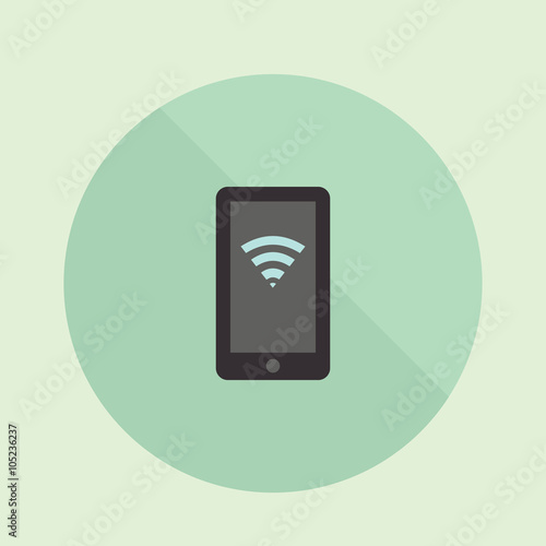 Mobile icon. Phone icon. Mobile vector illustration. Smartphone Wi fi icon. Smartphone icon. Smartphone vector illustration. Smartphone isolated background.