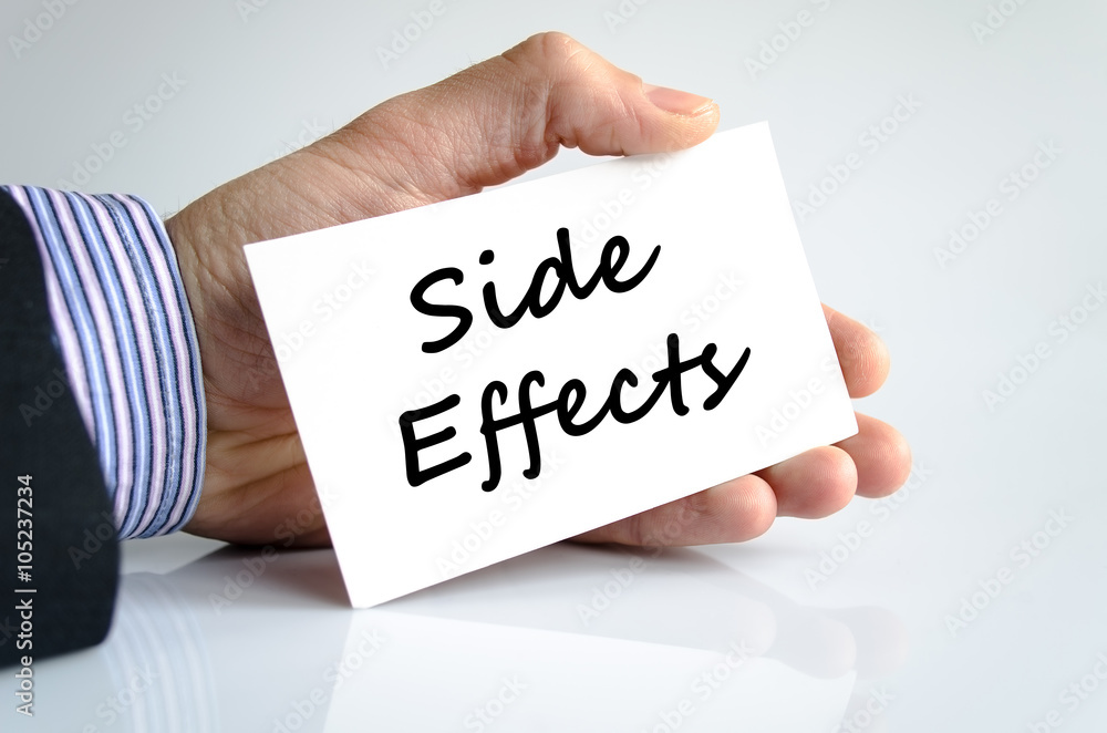 Side effects text concept Side effects text concept