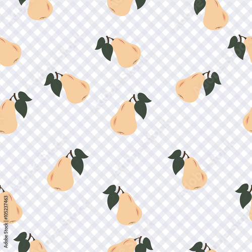seamless pattern of pear