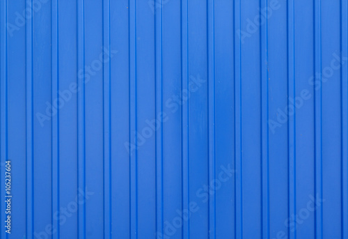 Blue metal siding wall texture background