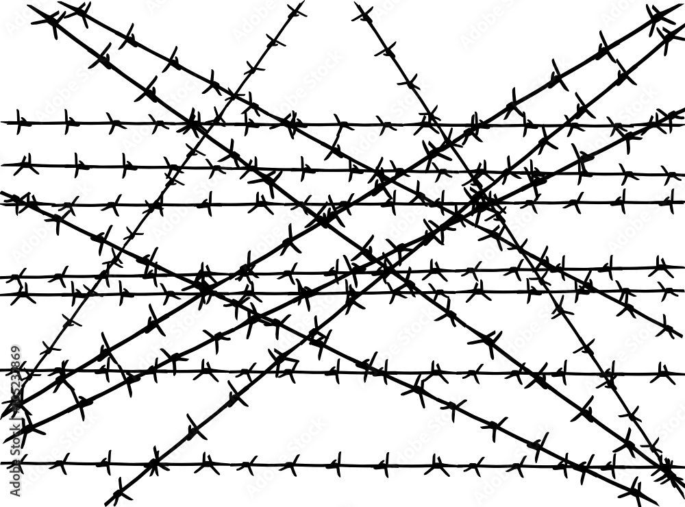 barbed wire Stock Vector | Adobe Stock