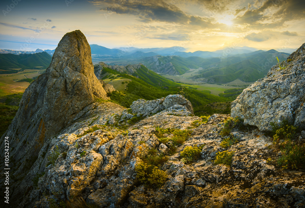 Crimea high mountain valley