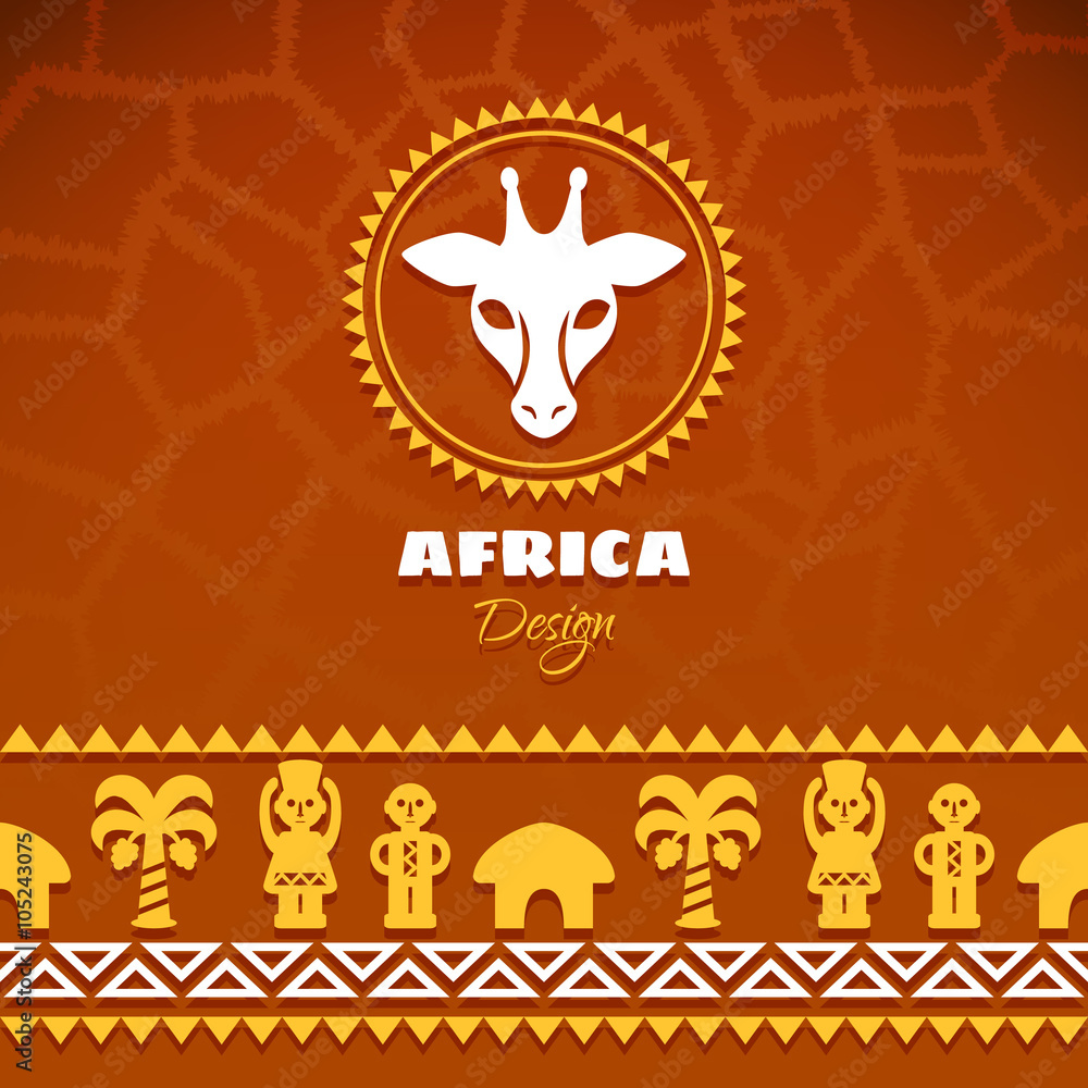 African Tribal Ethnic Art Background