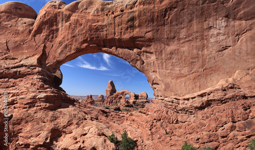 Принти на полотні North and South Window Arches, Arches National Park