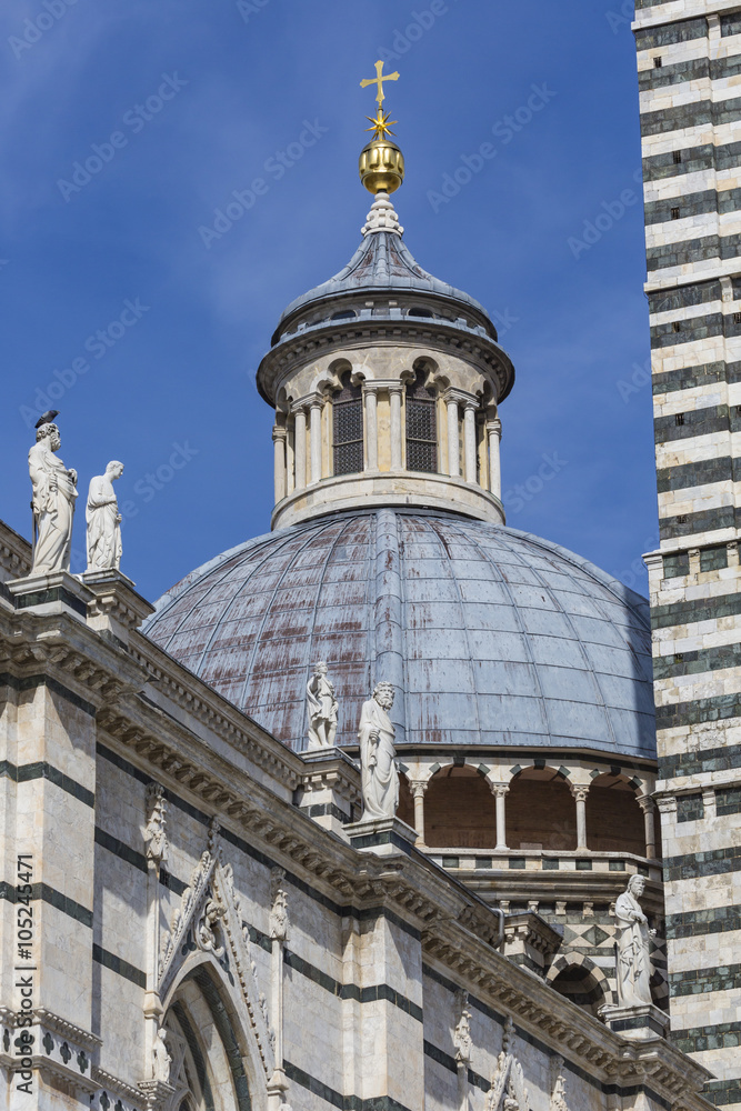 Siena Cathedral is a medieval church built in Romanesque and Got