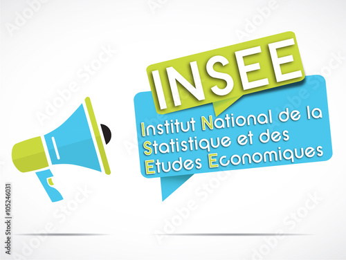 mégaphone : INSEE