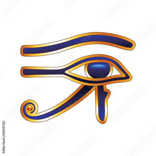 Eye of Horus isolated on white vector