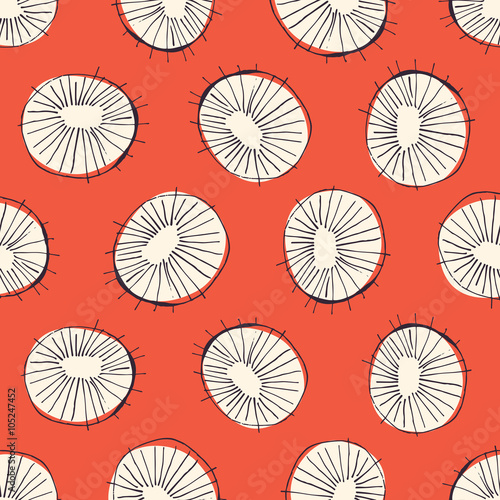 Abstract circles seamless pattern