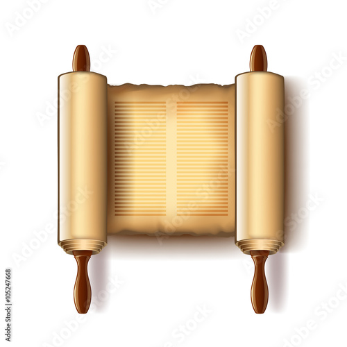 Torah isolated on white vector