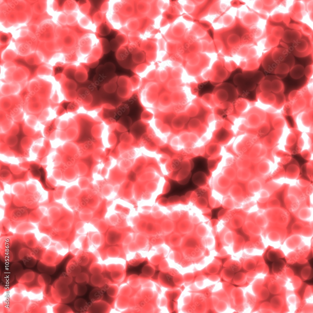 Abstract seamless pattern of red cells in body