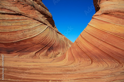 Canvas Print Wave Sandstone rock formation