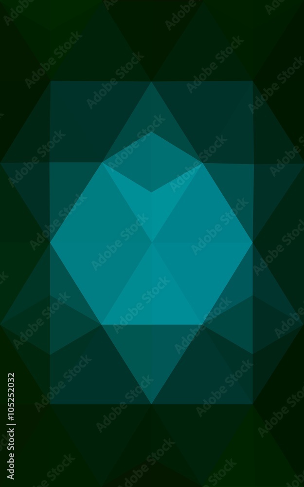 Dark green polygonal design pattern, which consist of triangles and gradient in origami style. Dark green polygonal design pattern, which consist of triangles and gradient in origami style.