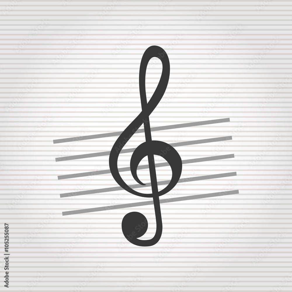 Fototapeta premium projekt ikony muzyki