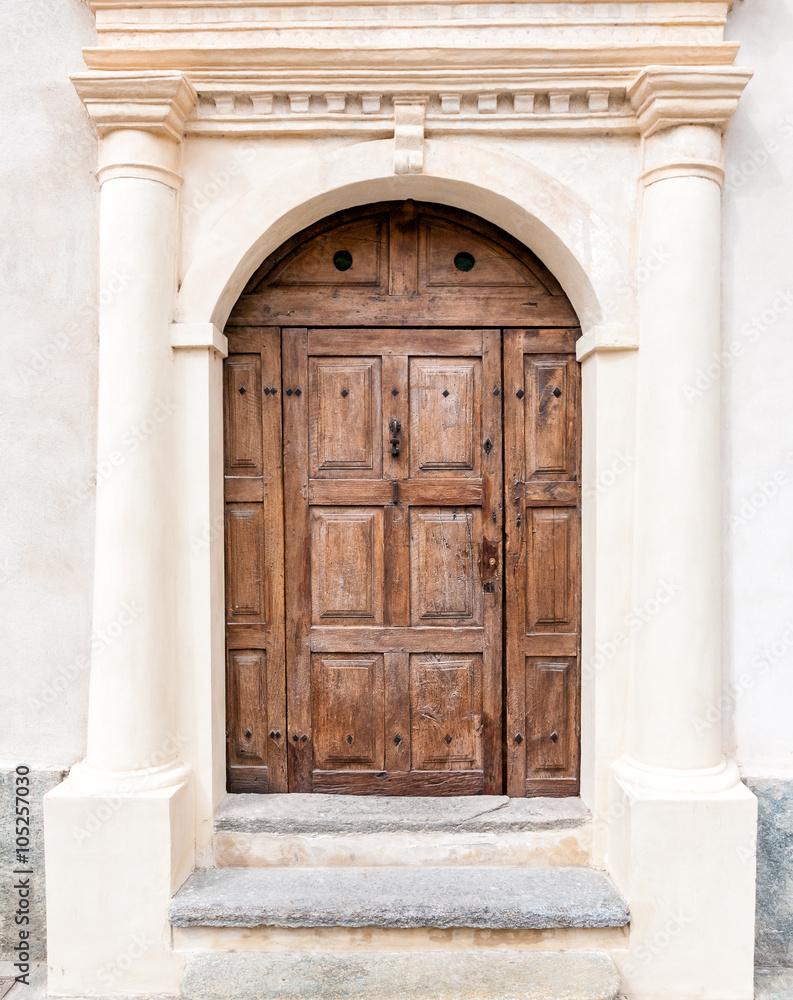 Old wooden door. Old wooden door.