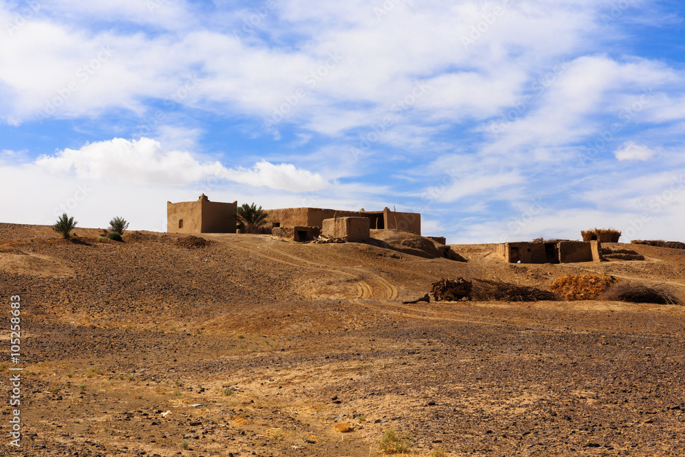 Berber house in the desert