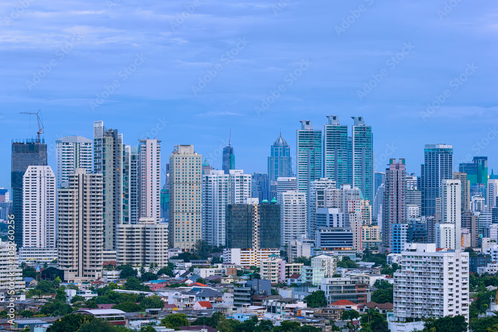 Fototapeta premium Skyscraper in Bangkok city.