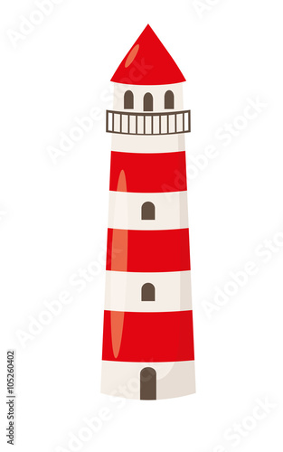 Leuchtturm freigestellt Vektor