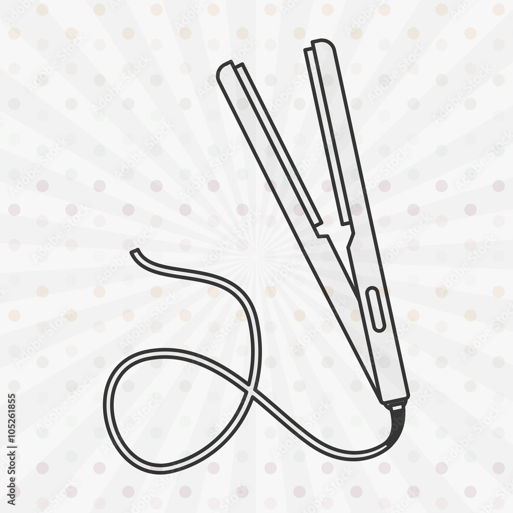 Fototapeta premium hairdressing shop icon design