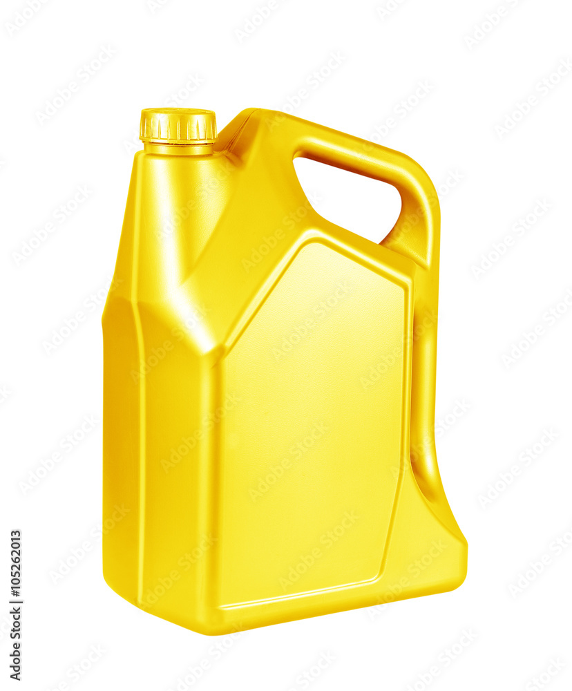 Engine oil canister isolated on white background. Engine oil canister isolated on white background.