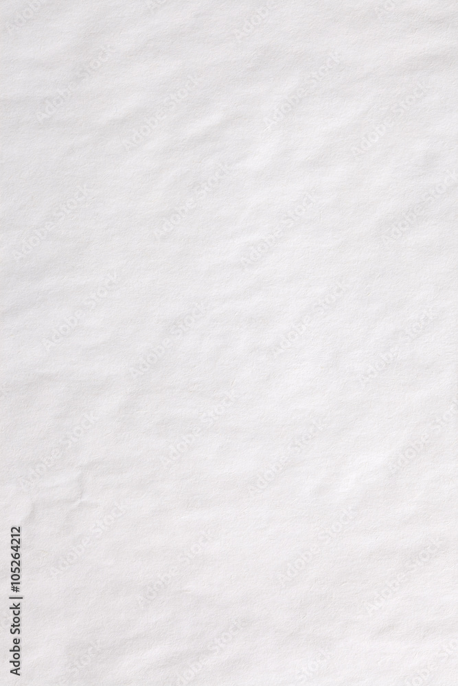 Simple white crumpled paper background