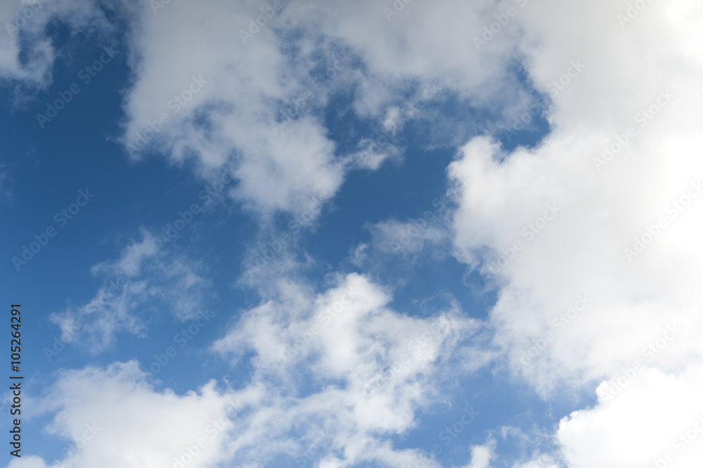 Fototapeta premium Blue sky with white clouds