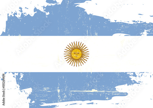 Argentin scratched Flag