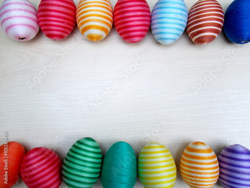 easter background with eggs