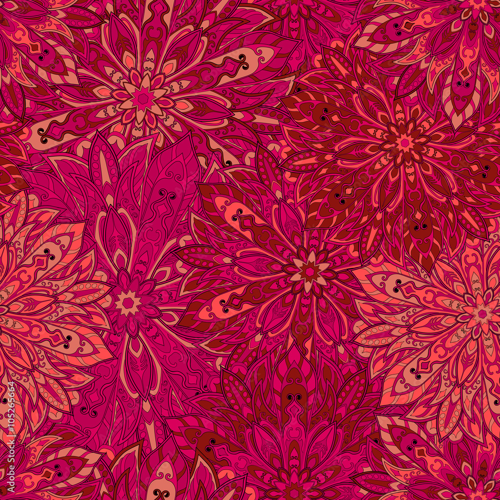 custom made wallpaper toronto digitalSeamless mandala pattern for printing on fabric or paper. Hand drawn background. Islam, Arabic, Indian, ottoman motifs.