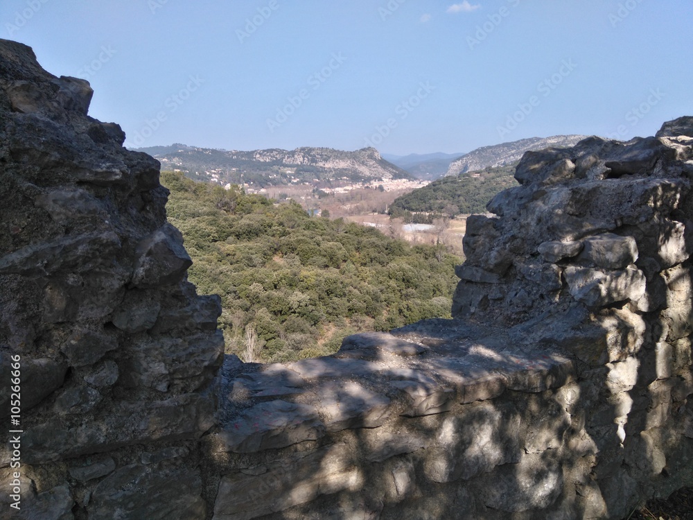 Anduze vue depuis château de Tornac