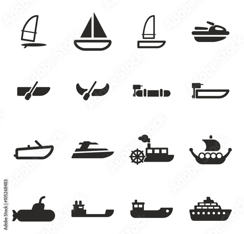 Water Transport Icons